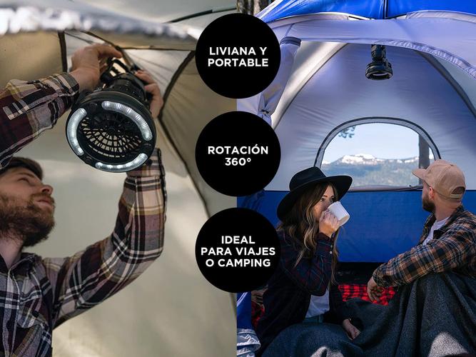 Farol Led Portátil Gadnic Con Ventilador Para Camping  - 4