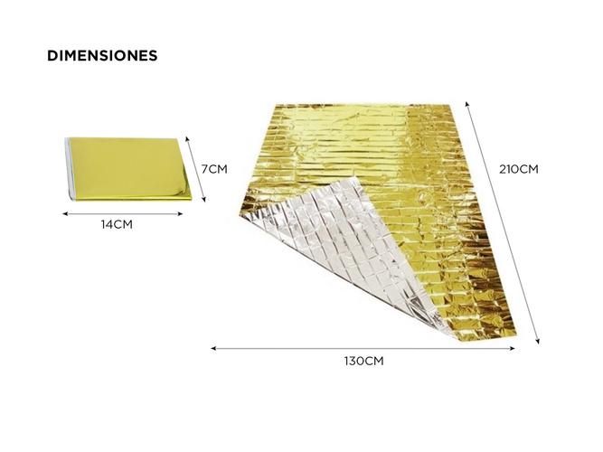 Manta Térmica De Supervivencia Gadnic Isotérmica - 3