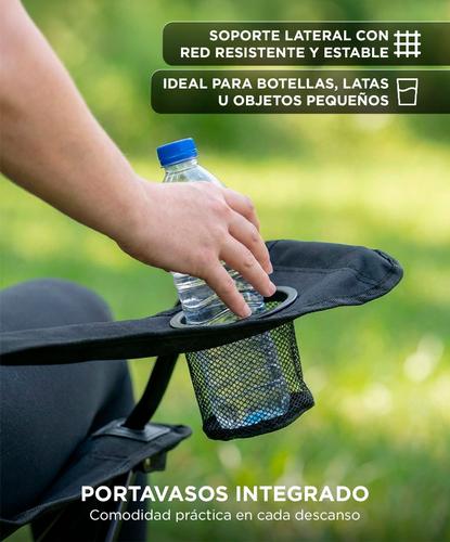 2 Sillas Plegables Gadnic Camping Playa Pesca Reforzadas Con Bolso - 4
