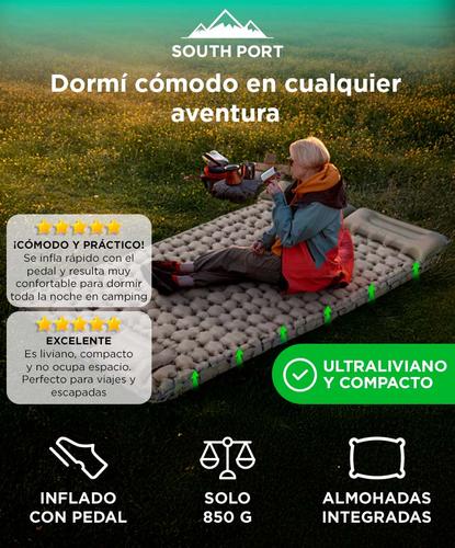Colchón Inflable Southport by Gadnic 2 Plazas Liviano con Pedal - 1