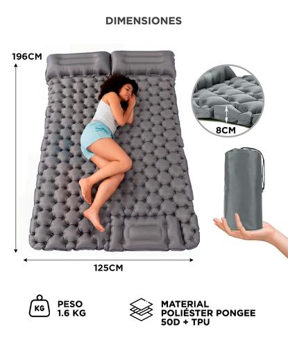 Colchón Inflable Southport by Gadnic 2 Plazas Liviano con Pedal Outlet - 5