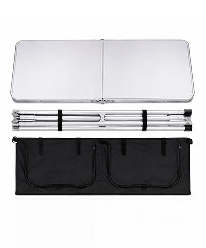 Mesa Camping Plegable Gadnic 122 X 48 X 71 Cm Organizador Oxford 600D Estructura De Aluminio Altura Regulable Capacidad 30 Kg - 6