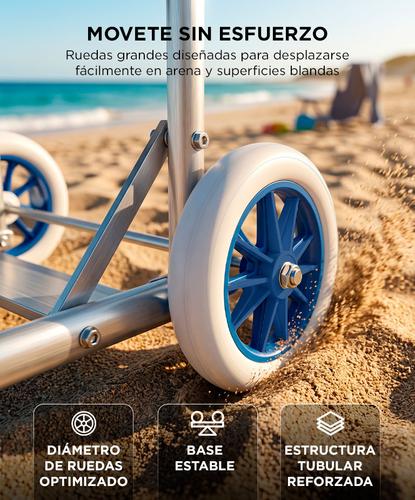 Carrito Playero Gadnic Plegable Con Mesa - 2