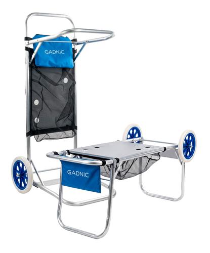 Carrito Playero Gadnic Plegable Con Mesa - 6