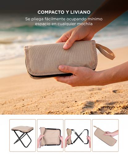 Banquito Plegable Para Camping South Port By Gadnic Soporta Hasta 150 kg Estuche - 4