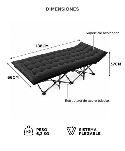 Catre Plegable SouthPort By Gadnic Acolchado Camping Portátil 150kg - 5
