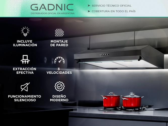 Campana de Cocina Gadnic Acero Inoxidable 60cm 220V  - 1
