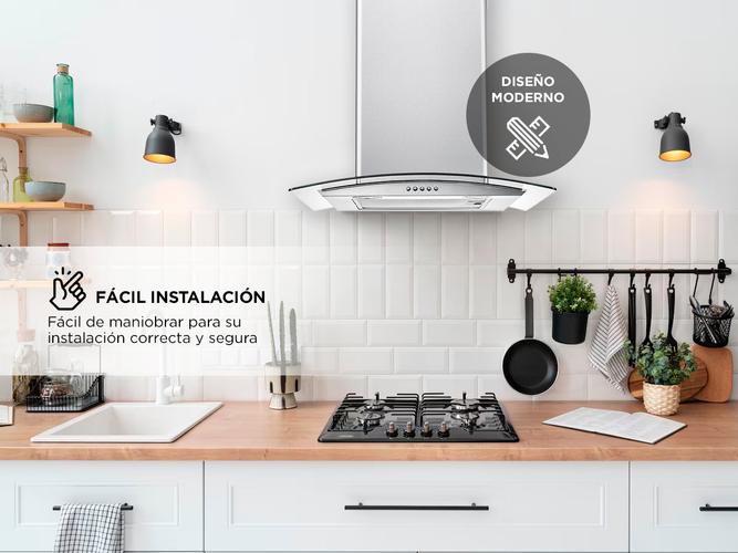 Extractor Campana Para Cocina Gadnic De Cristal  - 2