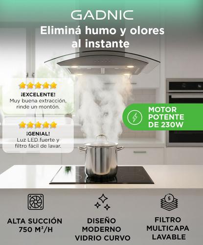 Extractor Campana Para Cocina Gadnic De Cristal  - 1