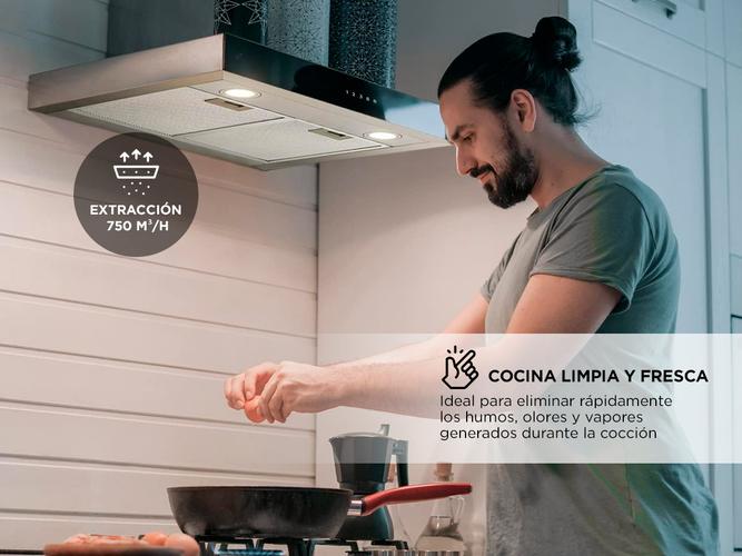 Extractor de Cocina Purificador Gadnic 60cm Acero Inoxidable  - 2