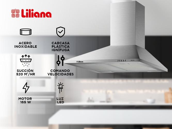 Campana de Cocina Liliana Air Clean KC993 Acero Inoxidable - 1