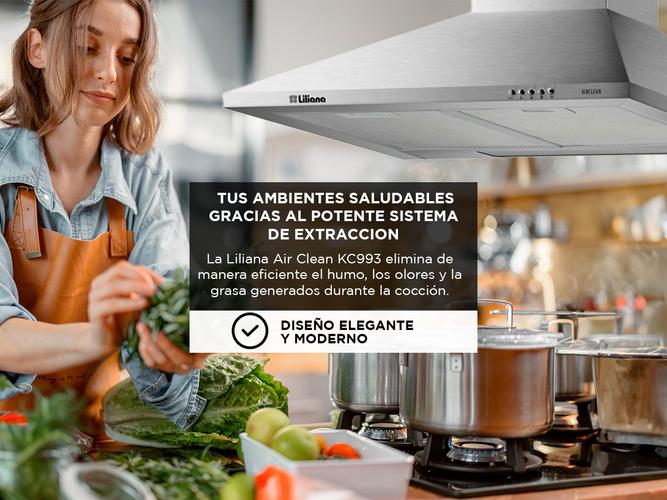 Campana de Cocina Liliana Air Clean KC993 Acero Inoxidable - 3