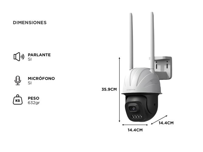 Cámara de Seguridad Dual-Light Skyworth 4MP - 4