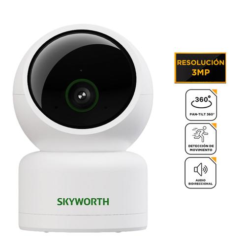 Cámara de Seguridad IP Skyworth WiFi 3MP Interior 360° Visión Nocturna - 0