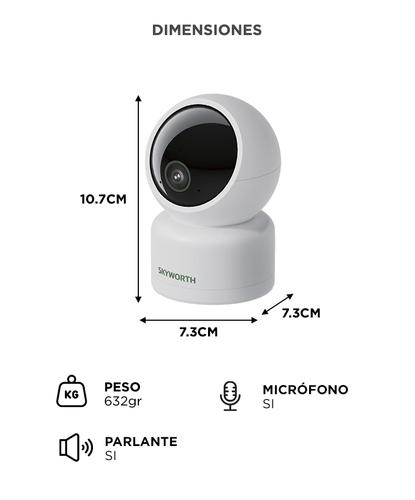 Cámara de Seguridad IP Skyworth WiFi 3MP Interior 360° Visión Nocturna - 5