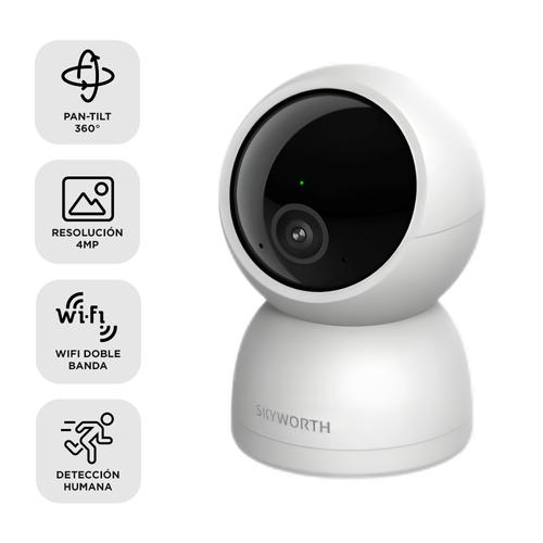 Cámara de Seguridad IP Skyworth H40 Pro 4MP WiFi 360°  Interior Visión Nocturna - 0