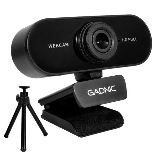 Webcam Gadnic Full HD 1080p USB con Micrófono + Tripode - 0