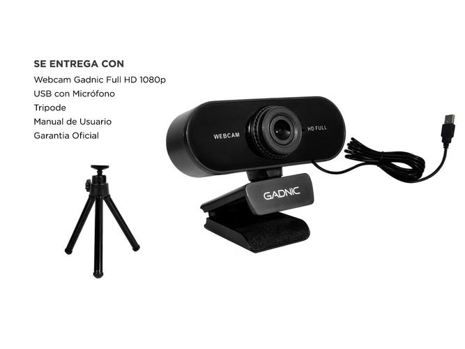 Webcam Gadnic Full HD 1080p USB con Micrófono + Tripode - 6
