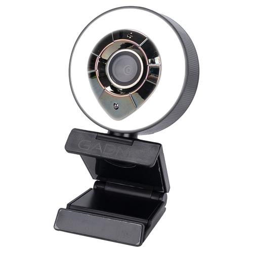 Camara Web Gadnic Full HD 1080P c/ Aro Led Webcam Meet Zoom - 0