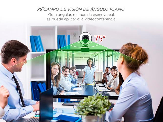 Camara Web Gadnic Full HD 1080P c/ Aro Led Webcam Meet Zoom - 5