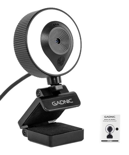 Camara Web Gadnic Full HD 1080P c Aro Led Webcam Meet Zoom - 6
