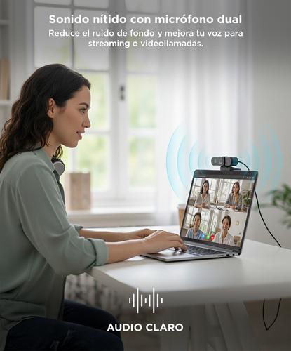 Cámara Web 2K Gadnic con Micrófono - 3