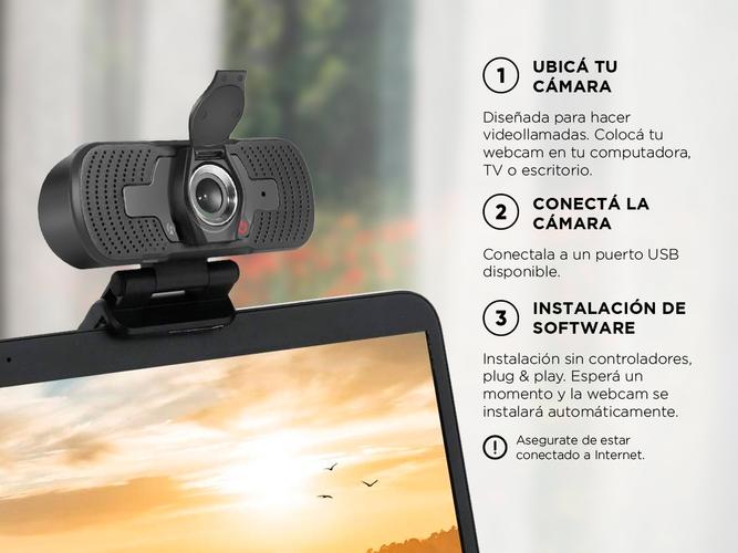 Cámara Web Gadnic Full HD 1080P con Micrófono 30 FPS - 4