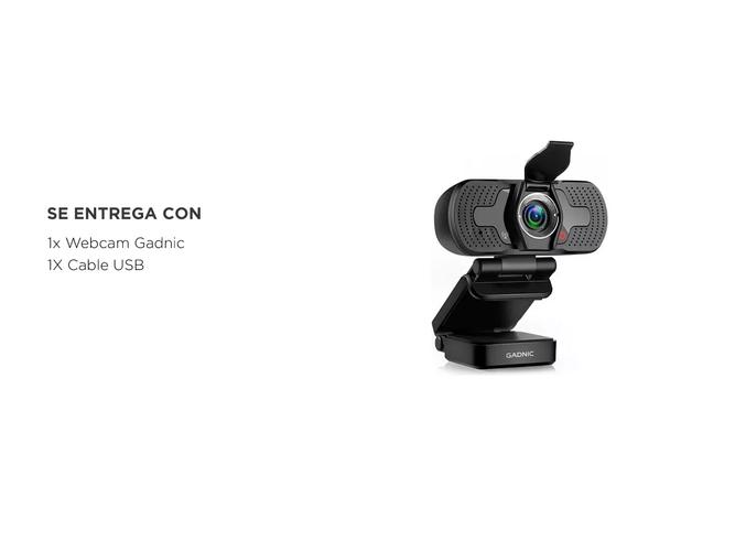 Cámara Web Gadnic Full HD 1080P con Micrófono 30 FPS - 6