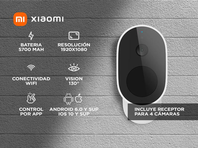 Set Cámara Xiaomi Mi Wireless Outdoor Security 1080p - 1