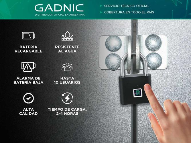 Candado Con Huella Digital Gadnic Biométrico - 1