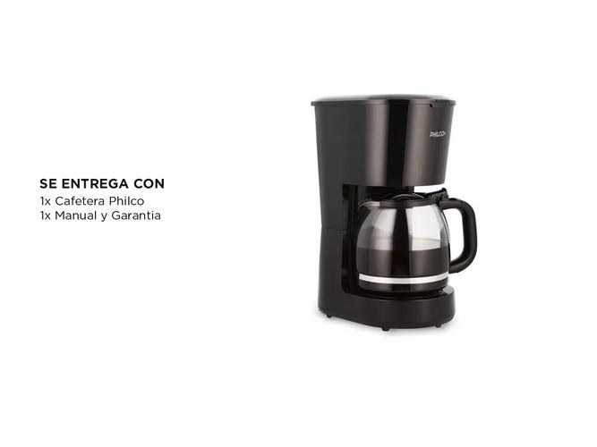 Cafetera De Filtro Philco 1.5lts 750w 12 tazas Antigoteo CAPH9416BP - 5