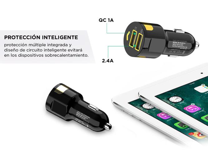 Cargador para Auto Carga Rapida Cable Usb Tipo C  - 3