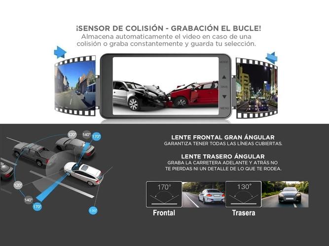 Camara Para Automóvil Gadnic DVR lente delantero y trasero 4K - 2