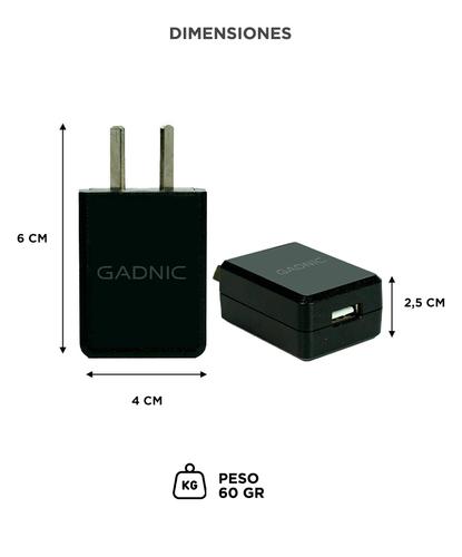 Cargador Homologado Gadnic 5V 2A USB - 5