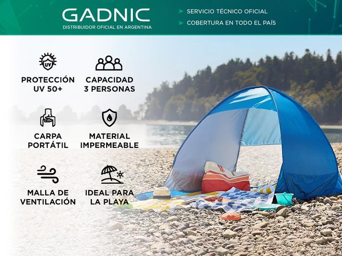 Tienda Para Playa Gadnic Lona con Carpa Impermeable - 1