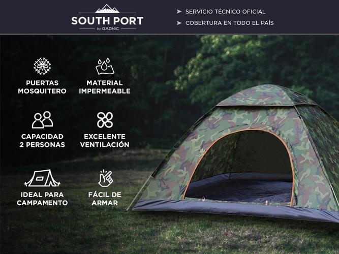 Carpa Tienda de Campaña South Port Para 2 Personas  - 1