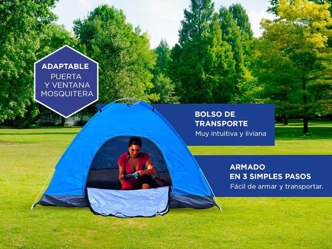 Carpa Gadnic 2 Personas Automática Impermeable con mosquitero  - 2