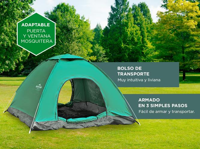 Carpa Gadnic 4 Personas Automática Impermeable con mosquitero  - 3