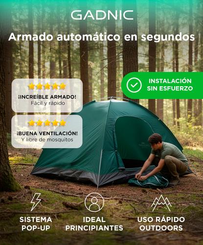 Carpa Gadnic 4 Personas Automática Impermeable con mosquitero  Outlet - 1