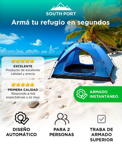 Carpa South Port Automática 2 Personas Para Camping  - 1