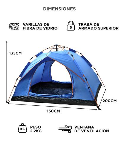 Carpa South Port Automática 2 Personas Para Camping  - 5