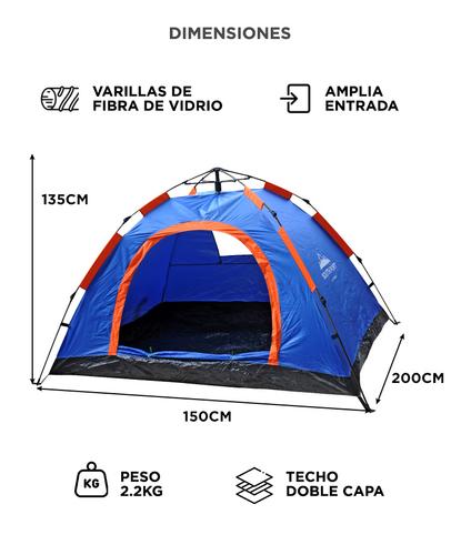 Carpa South Port Automática Para Camping  - 5