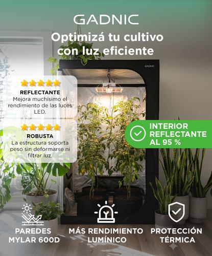 Carpa Cultivo Indoor Gadnic GROW1 120x120x200cm  red scrog 90x90cm - 1