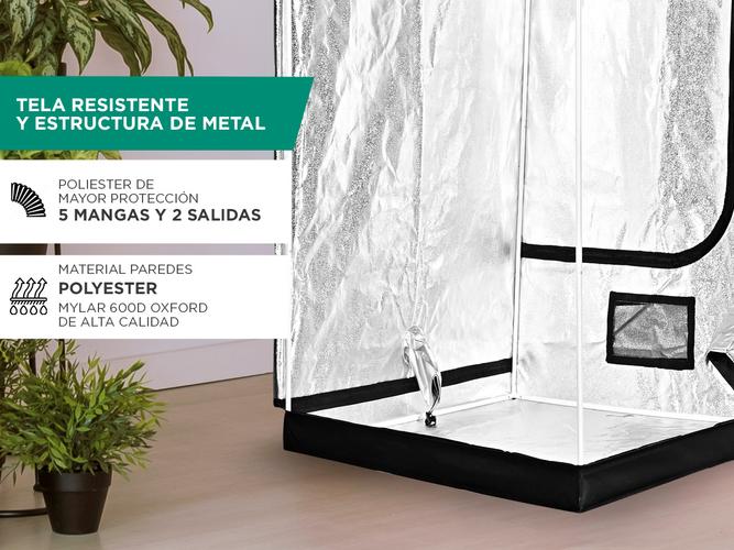 Carpa Cultivo Indoor Gadnic GROW2 80x80x160cm + red scrog 60x60cm - 3