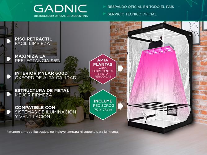 Carpa Cultivo Indoor Gadnic GROW3 100x100x200cm + red scrog 75x75cm - 1