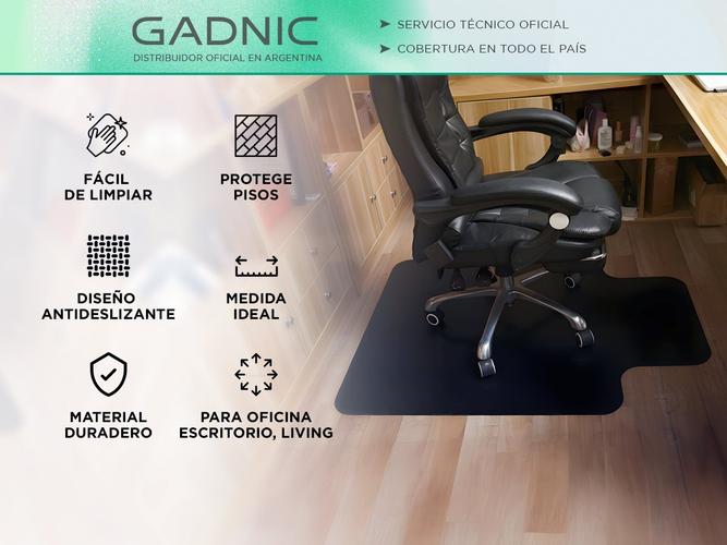 Alfombra Plástica Gadnic Protector Bajo Escritorio Plástico  - 1