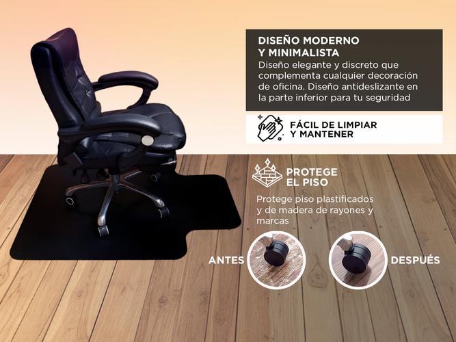 Alfombra Plástica Gadnic Protector Bajo Escritorio Plástico  - 2