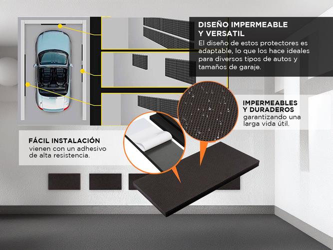 4 Protectores De Espuma Eva Autoadhesiva Gadnic Para Garaje - 2