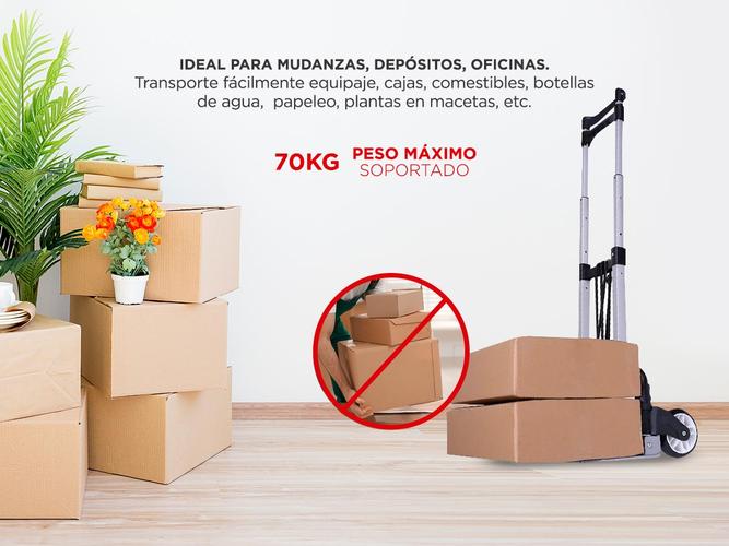 Zorra de Aluminio Gadnic Plegable 70kg - 2