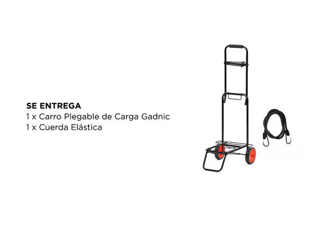 Carro Plegable de Aluminio Reforzado Gadnic Con Ruedas  - 5